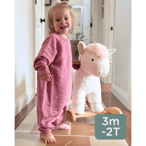 Fleece Jumpsuit - i heart u