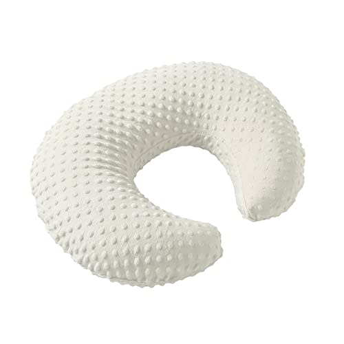 Pillowcase for Nursing Pillow and Positioner for Breastfeeding and Bottle Feeding, Propping Baby, Tummy Time, Baby Sitting Support, Awake-Time Support, Pillow Cover Only (Beige)