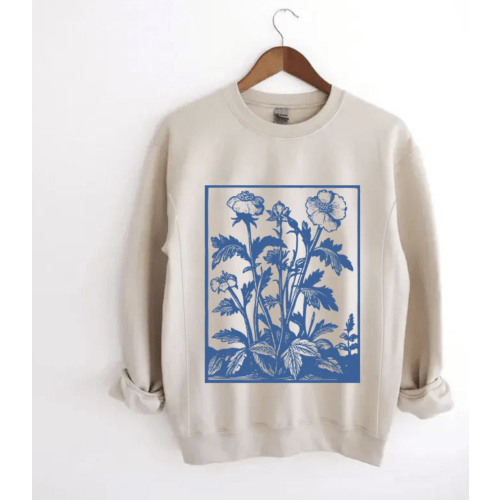 Vintage Wildflower Nursing Sweatshirt