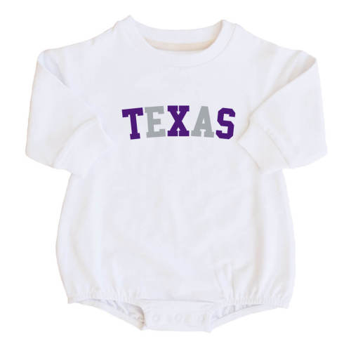Texas Christian University | TCU Graphic Sweatshirt Bubble Romper