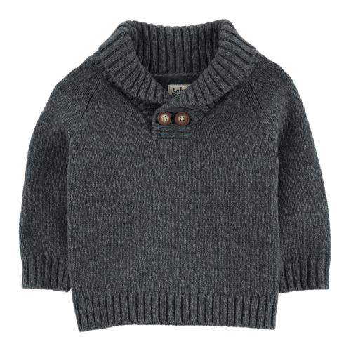 Grey Baby Chunky Knit Sweater | Carter’s Oshkosh Canada