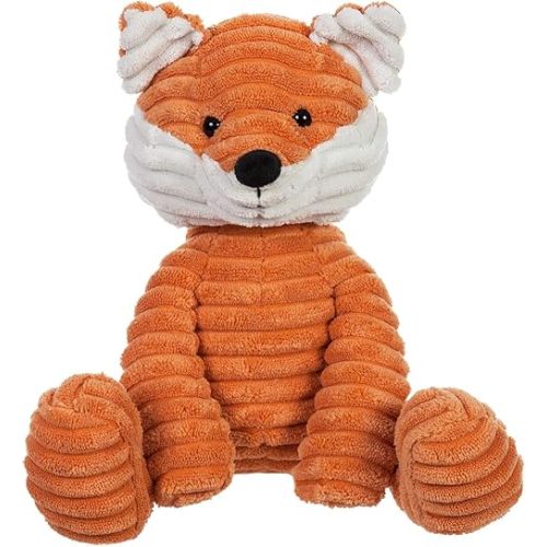 Apricot Lamb Toys Plush Corduroy Fox Stuffed Animal Soft Cuddly Perfect for Child (Medium, 12 Inches)