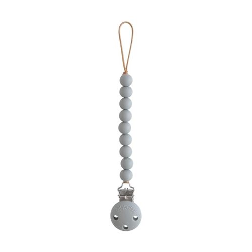 mushie 100% Silicone Baby Pacifier Clip BPA Free | Hera (Stone)