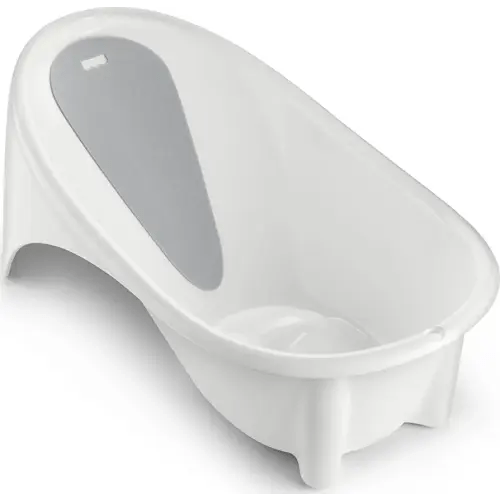 Fisher-Price Baby To Toddler Bath Simple Support Tub with Built-In Foam Head-And-Backrest For Newborns