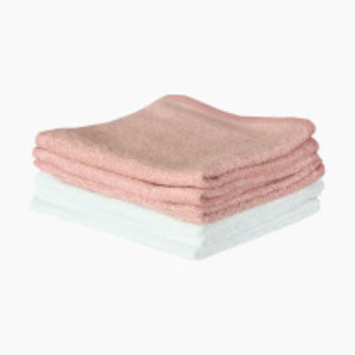 Copper Pearl Ultra Soft Washcloth (6 Pack) - White/Pink