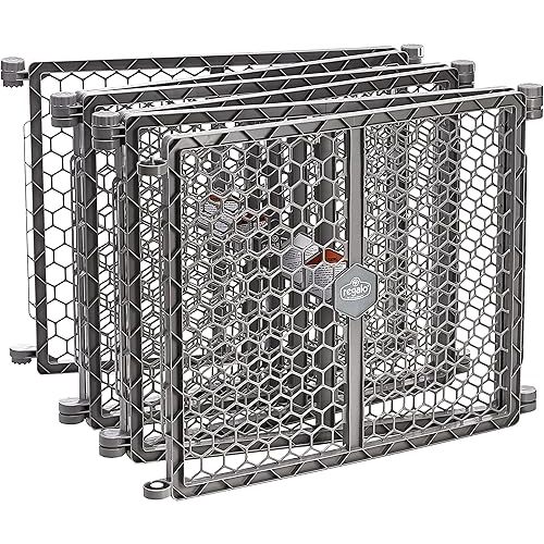 Regalo Plastic 192-Inch Super Wide Adjustable Baby Gate and Play Yard, 2-In-1, Bonus Kit, Includes 4 Pack of Wall Mounts-4 Count (Pack of 1)