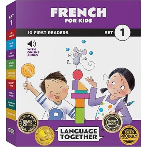French for Kids Set 1: Beginning Books Pack - 10 First Readers with Online Audio | Start Learning French the Fun, Easy Way (Ages 3-8) | Language Together Series
