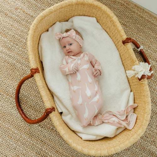 Newborn Knotted Gown - Goosie