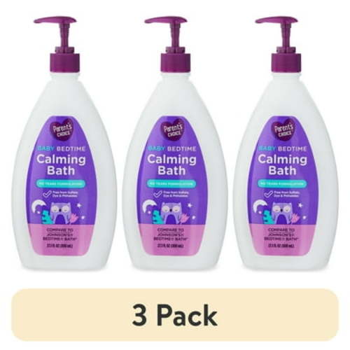(3 pack) Parent's Choice Baby Bedtime Calming Bath, 27.1 oz