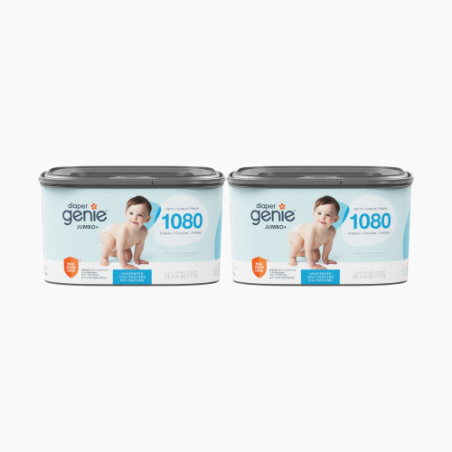 Diaper Genie Square Refill Bags (Compatible with Compact, Classic, Select Pails) - Unscented, 2