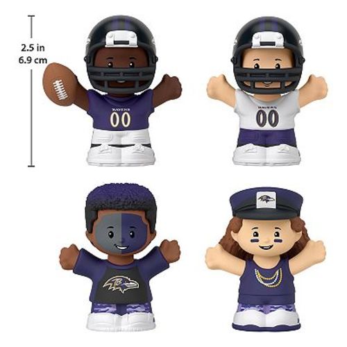 Fisher-Price Little People 4-Pack Baltimore Ravens Figures Collector Set
