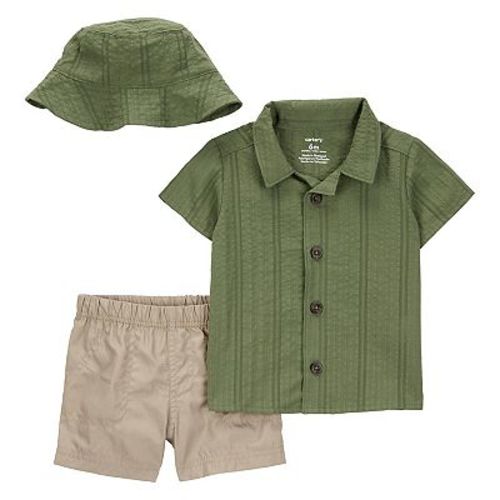Baby Boy Carter's 3-Piece Top, Little Shorts & Hat Set