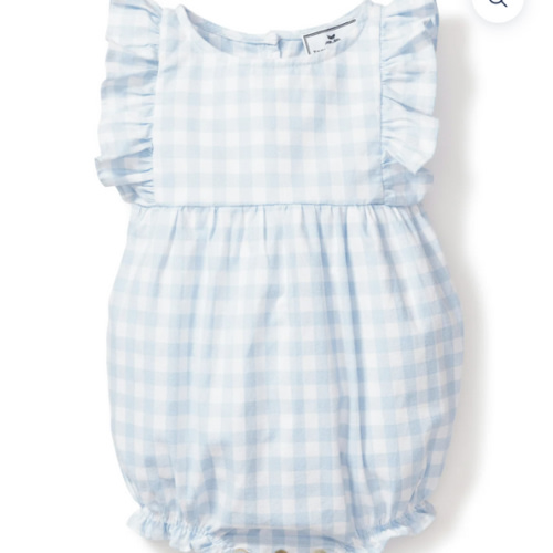 Baby's Twill Ruffled Romper