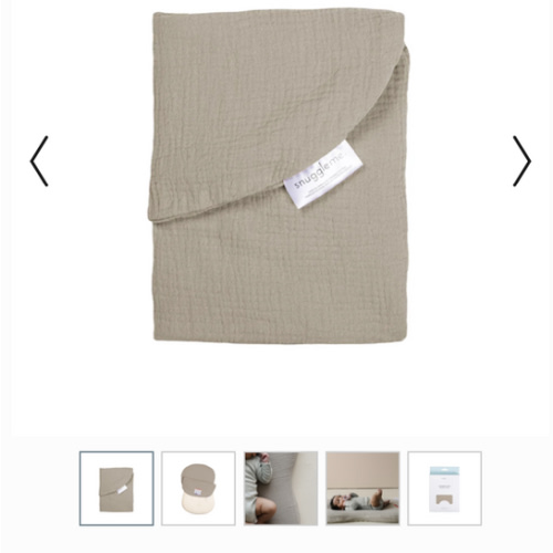 Lounger Curve Muslin Cover | Birch