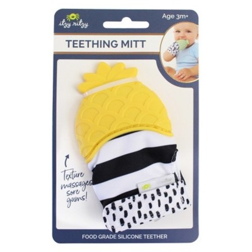 Itzy Ritzy Teething Mitt Pineapple - Yellow
