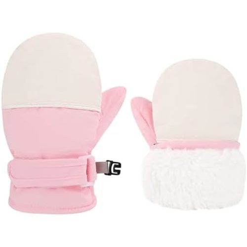 Urban Virgin Infant Baby Toddler Kids Winter Mittnes Lined Fleece Warm Waterproof Ski Snow Gloves For Boys Girls