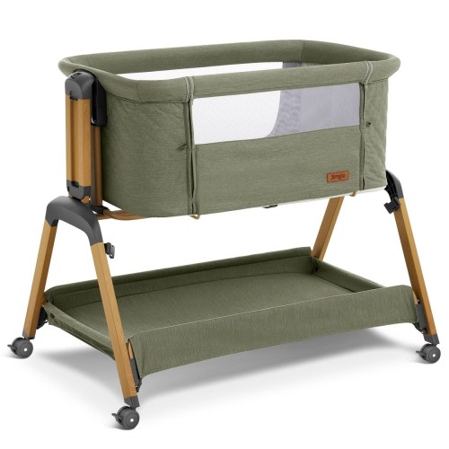 3 in 1 Baby Bassinet, Rocking Bassinets with Comfy Mattress and Wheels, Adjus...