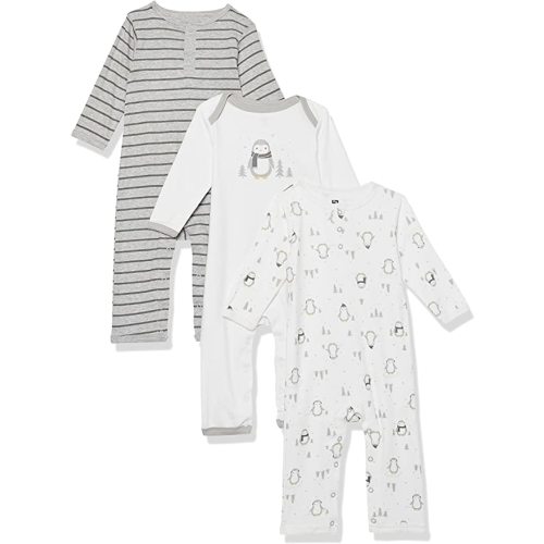 Hudson Baby Unisex Baby Cotton Coveralls - 3-6 Months