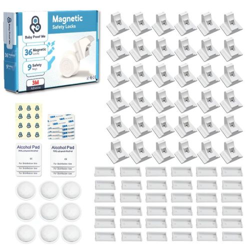 Baby Proof Me | Magnetic Safety Lock Kit (12Locks + 3Keys)