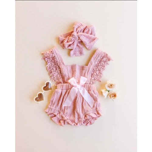 Luxe Romper in Pink | Reverie Threads
