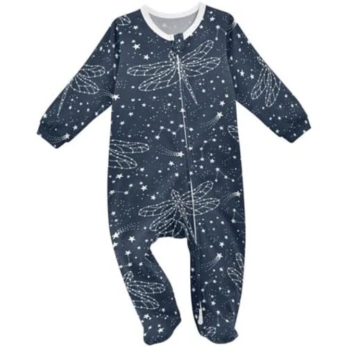 Dussdil Baby One-Piece Footies Newborn Rompers Pajamas Cotton Footed Pjs for Sleep Play Boys Girls