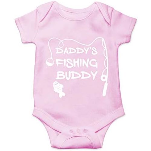 CBTwear Daddy's Fishing Buddy - Baby Clothes - Funny Newborn Bodysuit Outfits for Boys and Girls
