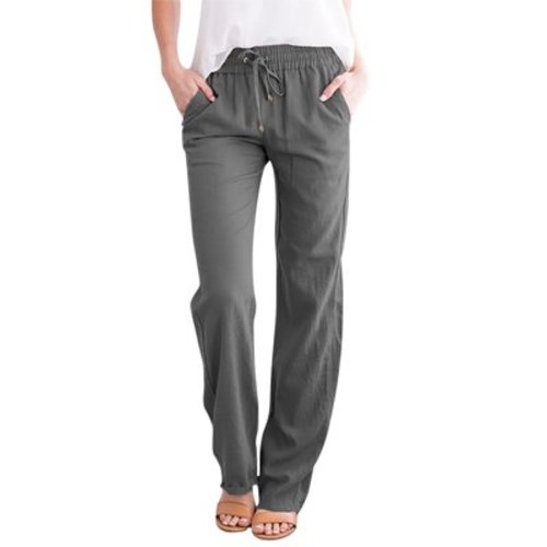 ZMHEGW Women Pants Casual Sweat Lounge Baggy Cotton Joggers High Waist Winter Clothing With Pockets Trousers For Womens