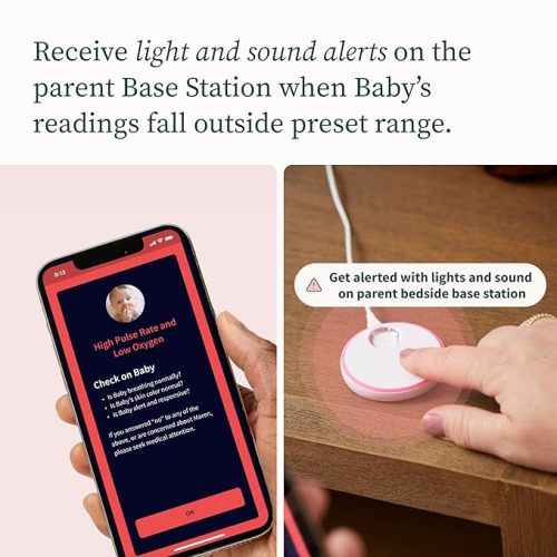Owlet Dream Sock® - FDA-Cleared Smart Baby Monitor - Track Live Pulse (Heart) Rate, Oxygen in Infants - Receive Notifications - Mint - Dream Sock Mint