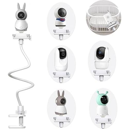 Baby Camera Mount Stand Compatible with BOIFUN/Momcozy /ieGeek/Comfyer-BM01/TECGUUD a Part Baby Monitor Flexible Baby Monitor Holder Shelf Baby Camera Stand More Safety(33.75 inch/Camera Not Included)