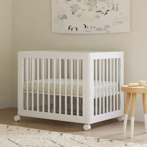 babyletto Yuzu 8-in-1 Convertible Crib with All-Stages Conversion Kits - White