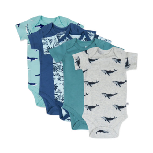 5-Pack Organic Cotton Short Sleeve Bodysuits | Honest Baby Clothing