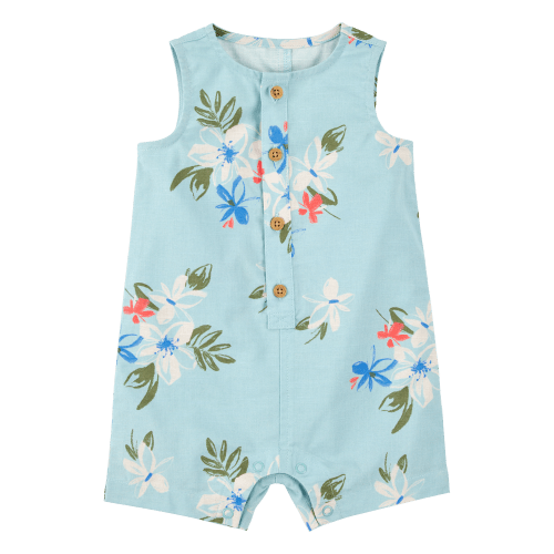 Baby Tropical Button-Down Romper - Carter's | Carter's