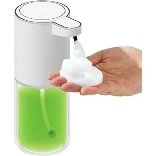 Automatic Soap Dispenser, Foaming Hand Sanitizer Touchless 380ml/13oz, Rechargeable Hand Free Foam Liquid Soap Dispenser for Bathroom or Kitchen