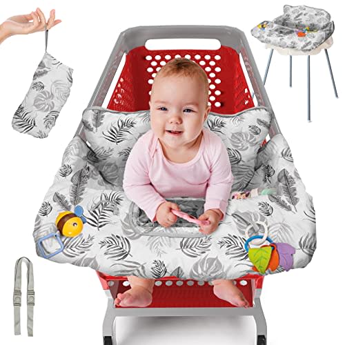 Shopping Cart Cover for Baby PILLANI, High Chair Covers for Baby Restaurant Seat, Grocery Cart Cover for Baby Girl & Boy, Market Buggy Covers for Babies, Baby Cart Hammock for Infant Chair, Seat Cover