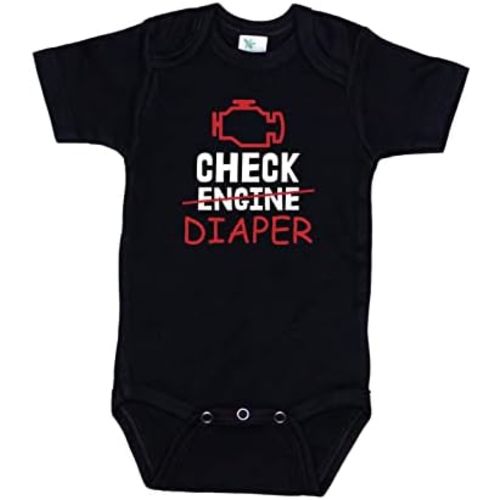 Mechanic Onesie/Check Diaper/Baby Engineer Outfit/Super Soft Romper