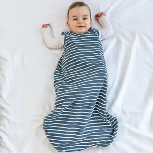 4 Season® Ultimate Baby Sleep Bag, Merino Wool & Organic Cotton, Navy Blue