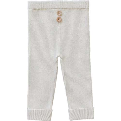 Cream Knit Leggings