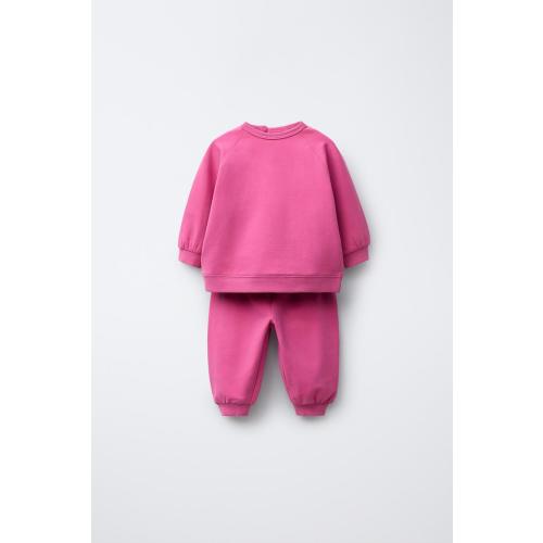 SWEATSHIRT AND JOGGER PANTS SET - Mid-pink | ZARA United States