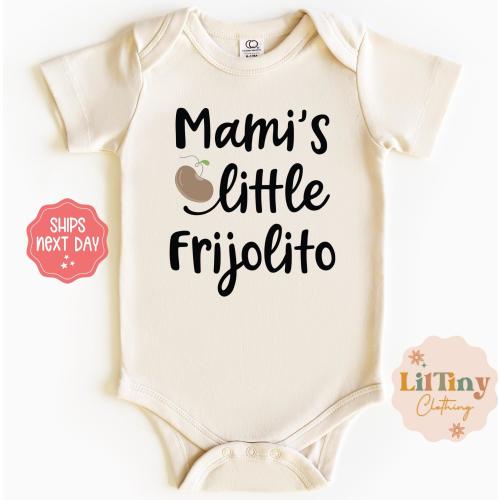 Mami's Little Frijolito Baby Onesie® | Spanish Latin Baby Onesie® | Unisex Baby Onesie® | Baby Gift | Funny Baby Onesie® | Cute Onesie®