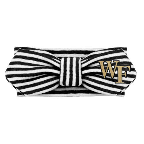 Wake Forest Demon Deacons Striped Hair Knot | College Baby