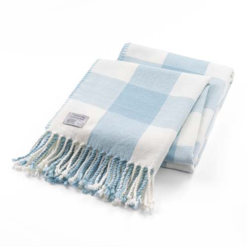 Classic Checkered Faux Cashmere Fringe Blanket – Mellowdy