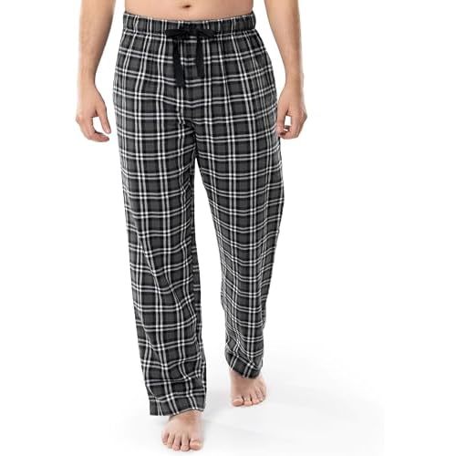 Fruit of the Loom Men's Soft Flannel Pajama Lounge Sleep Pant