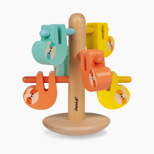 Janod Balancing & Colors Wooden Sloth Game Toy
