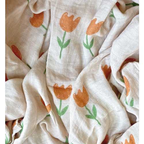 Bloom with Love Baby Swaddle Blanket