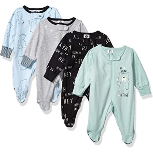 Gerber Baby Boys 4 Pack Sleep 'N Play Footie 3-6 months