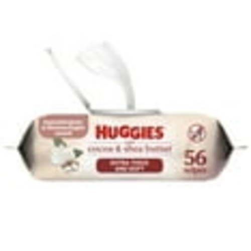 Huggies Sensitive Skincare Baby Wipes with Cocoa & Shea Butter, 1 Flip-Top Pack (56 Wipes)