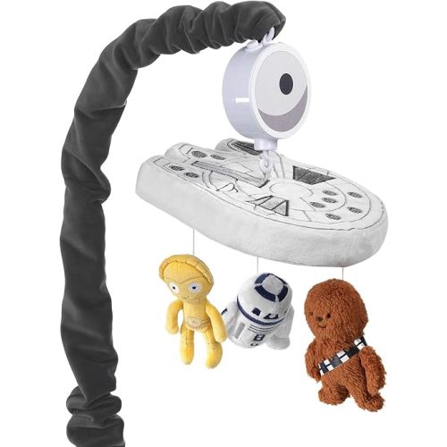 Lambs & Ivy Star Wars Signature Millennium Falcon Musical Baby Crib Mobile Toy