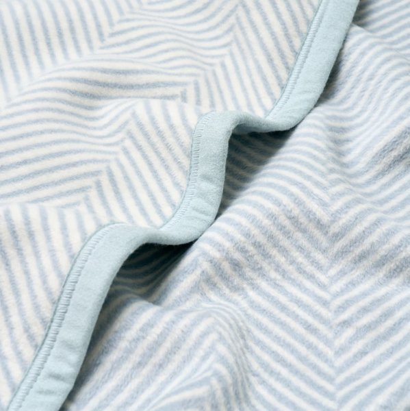 Harborview Herringbone Sky Mini Blanket