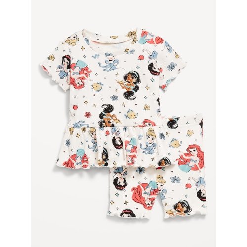 Disney© Ribbed Lettuce-Edge Top and Shorts Set for Baby | Old Navy