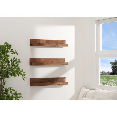 3 Piece Alder Floating Shelf